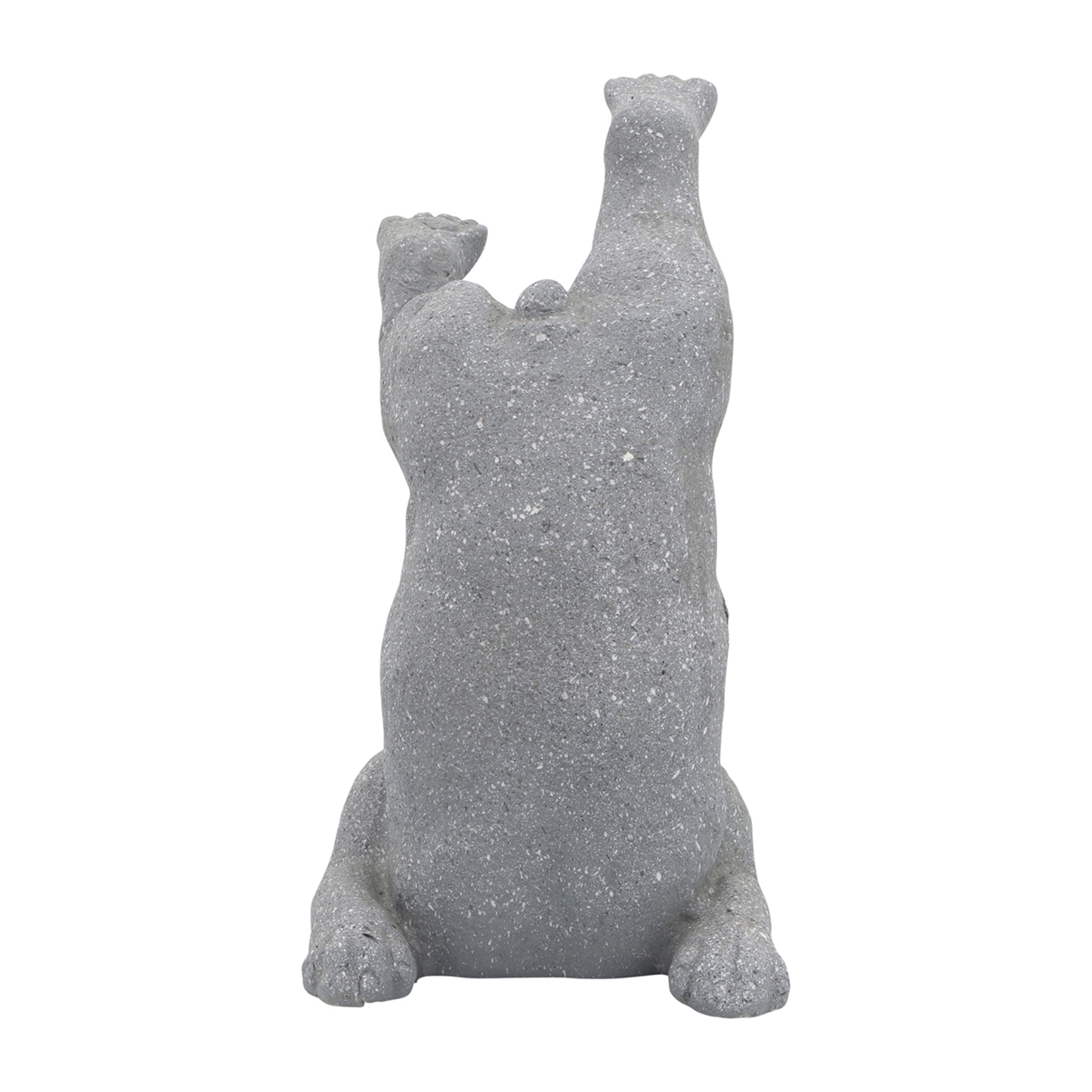 Sagebrook 14" Resin Yoga Dog - Gray