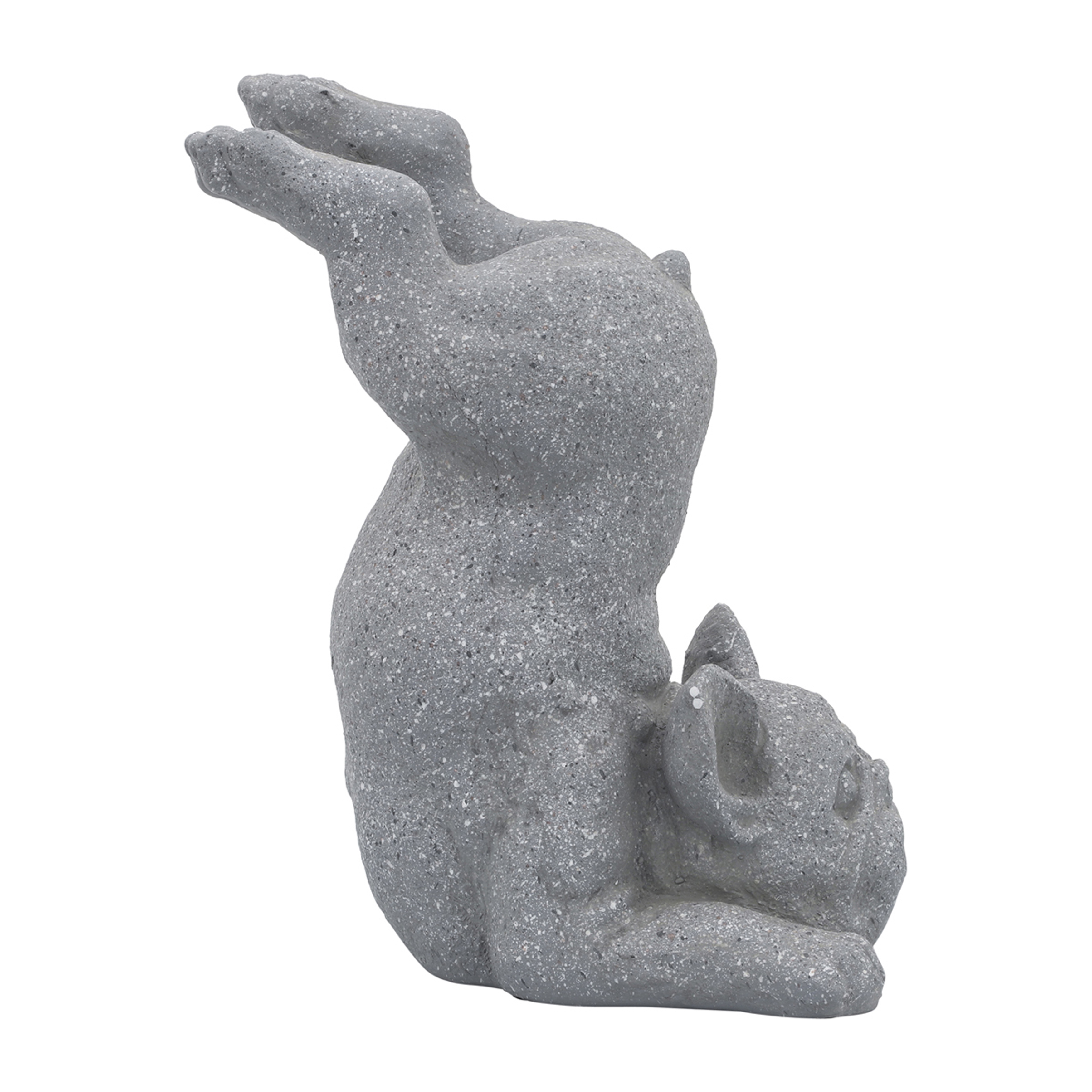 Sagebrook 15" Resin Sirsasana Dog - Gray