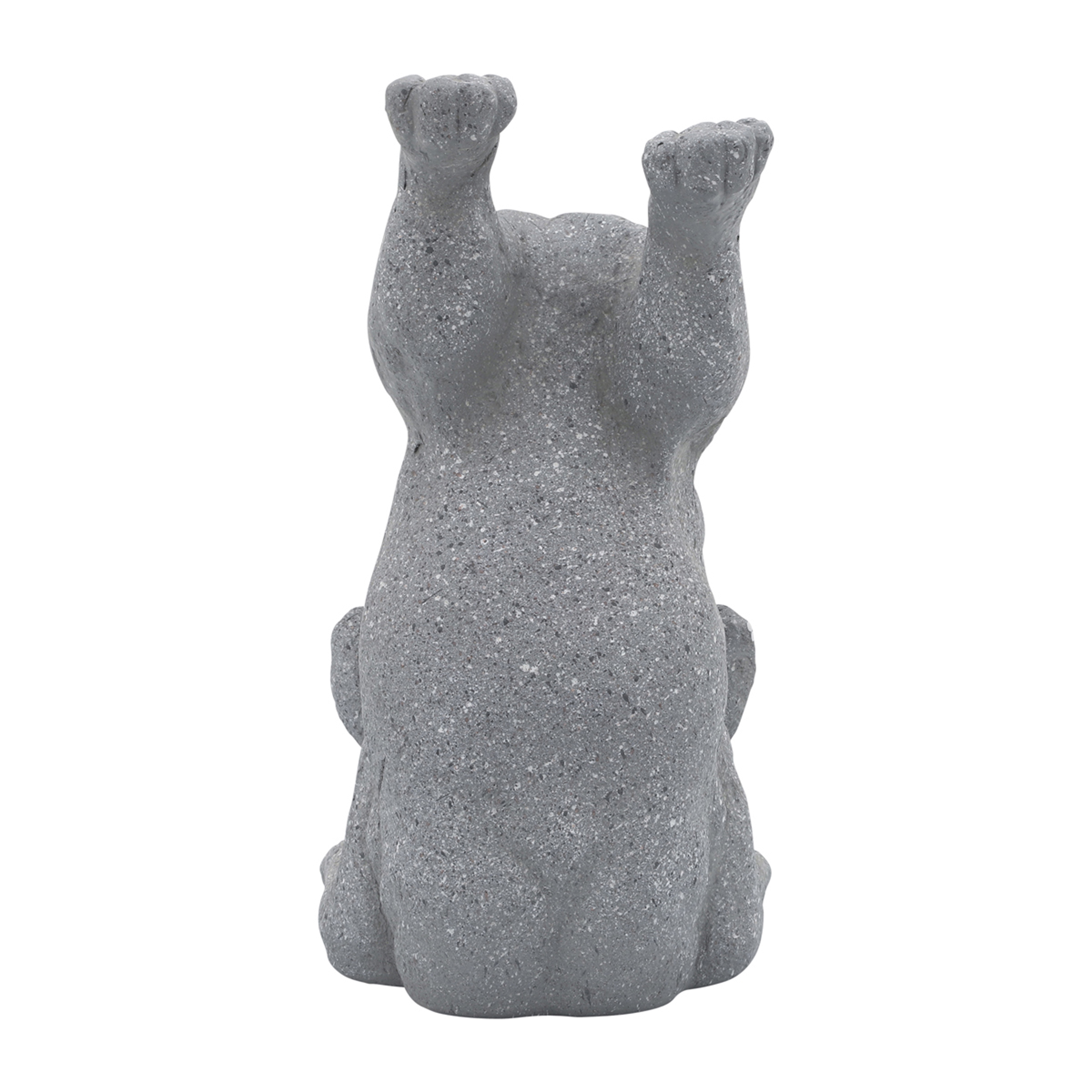 Sagebrook 15" Resin Sirsasana Dog - Gray