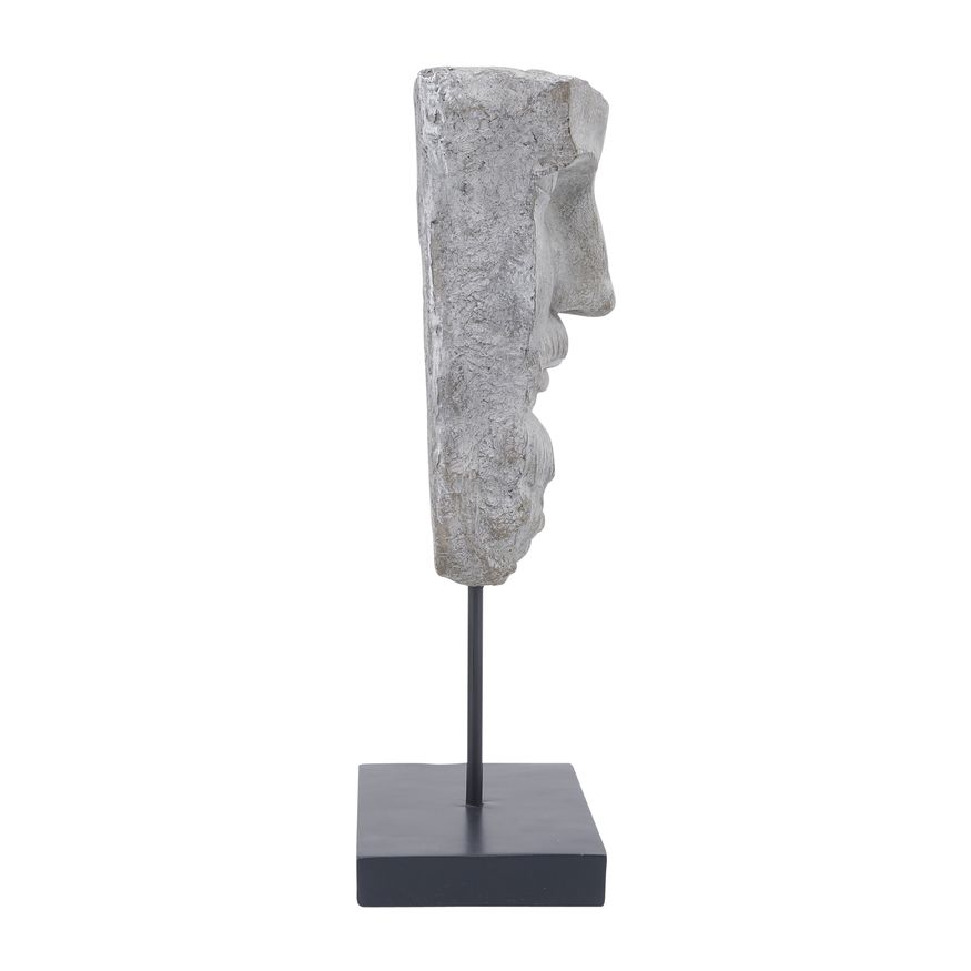 Sagebrook 18" Resin Face On Stand - Gray