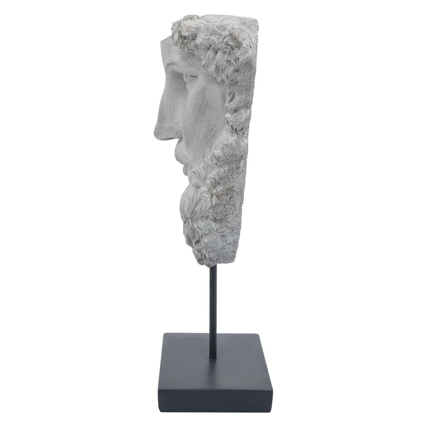 Sagebrook 18" Resin Face On Stand - Gray