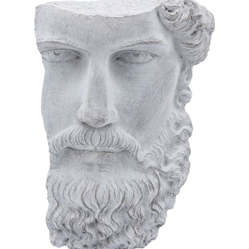 Sagebrook 18" Resin Face On Stand - Gray