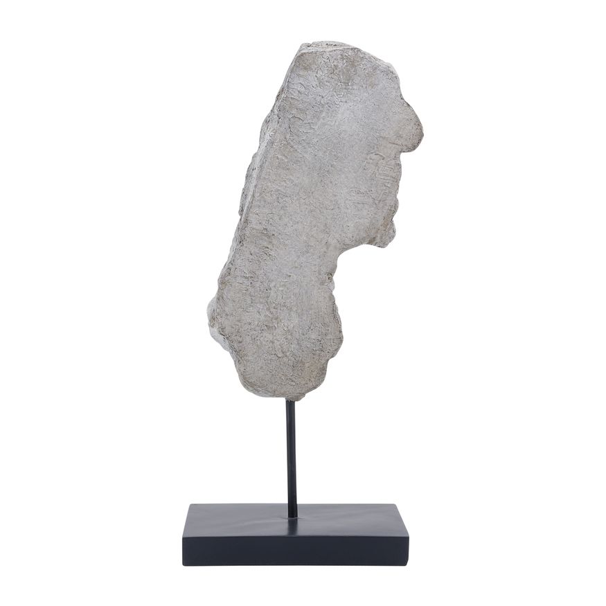 Sagebrook 16" Resin Face On Stand - Gray