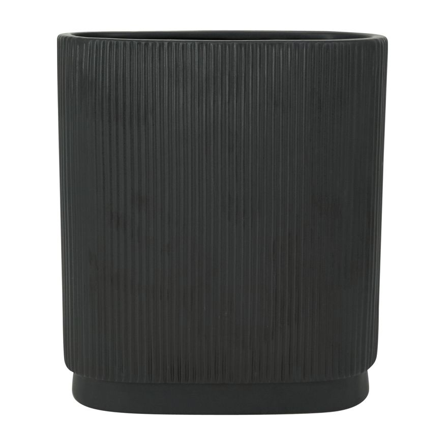 Sagebrook 12" Ceramic Ridged Vase