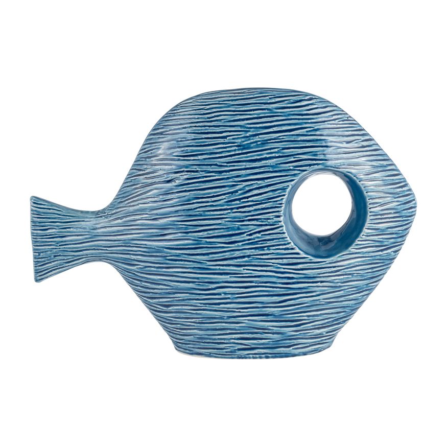 Sagebrook 14" Ceramic Textured Fish