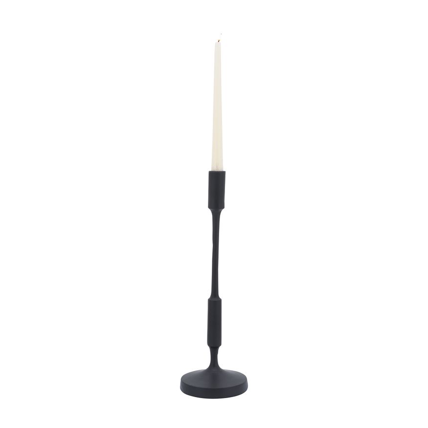 Sagebrook 16" Metal Taper Candle Holder - Black