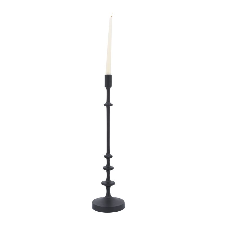 Sagebrook 20" Metal Taper Candle Holder - Black