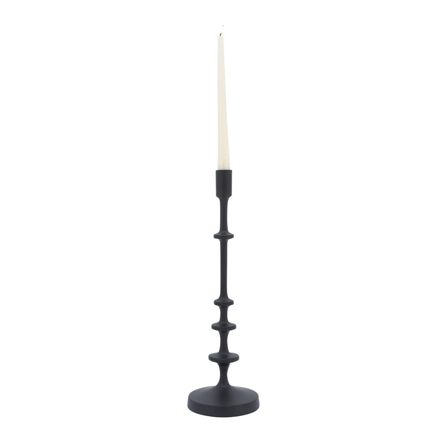 Sagebrook 17" Metal Taper Candle Holder - Black