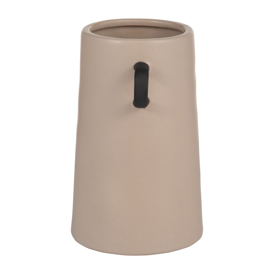 Sagebrook 9" Ceramic Eared Vase - Irish Cream