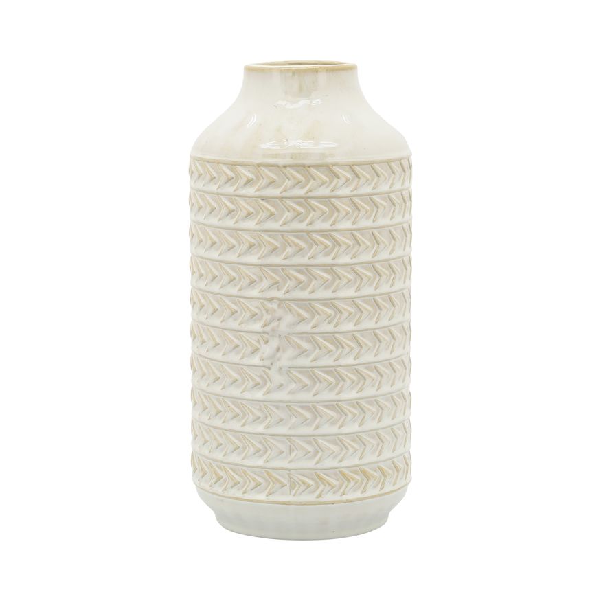 Sagebrook 16" Ceramic Aztec Vase