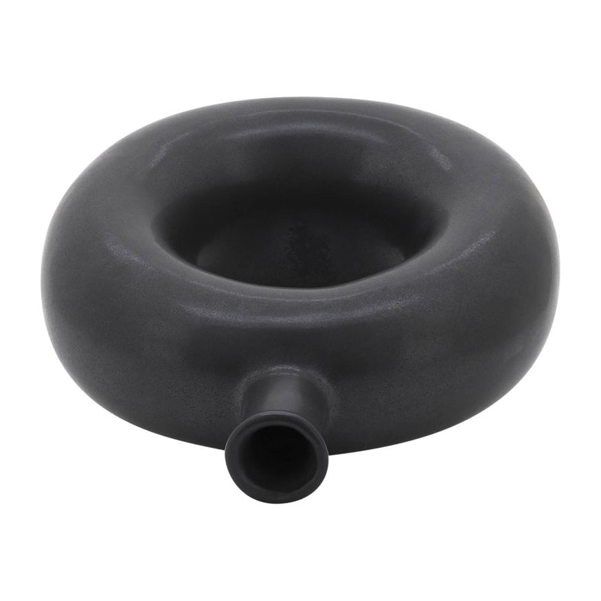 Sagebrook 8" Ceramic Round Cut-out Vase - Black