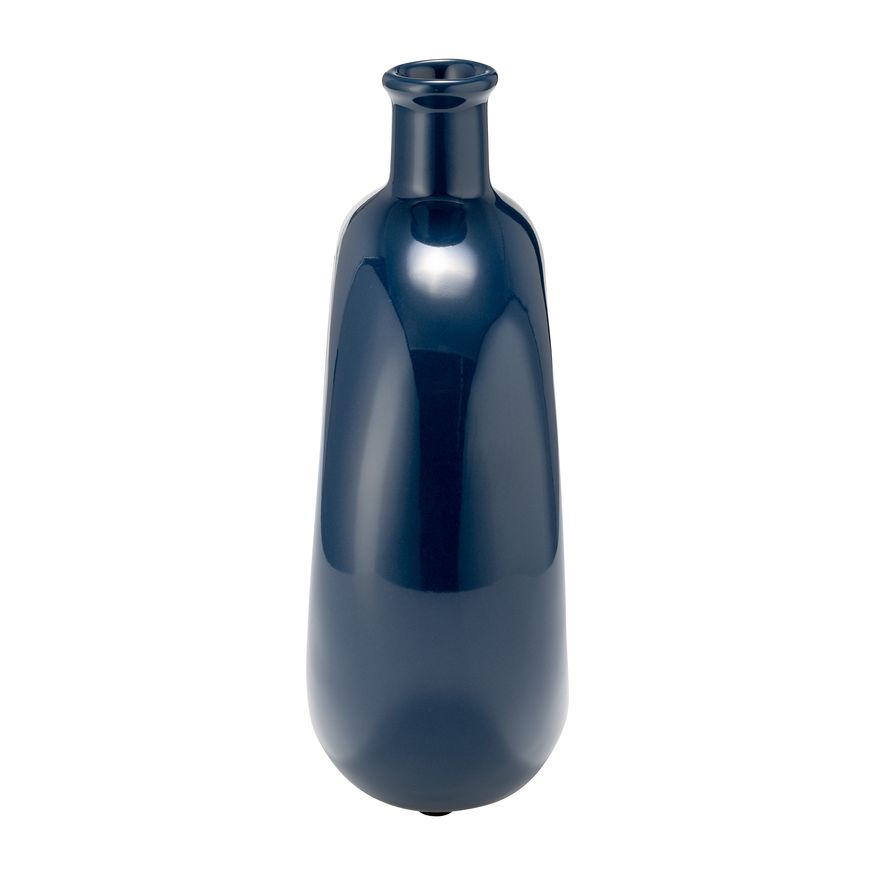 Sagebrook 8" Ceramic Round Cut-out Vase - Blue