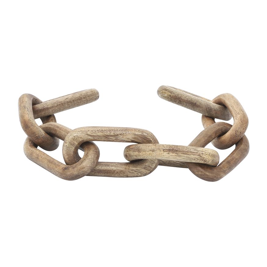 Sagebrook - 23" Wood 8-Links Chains in Brown