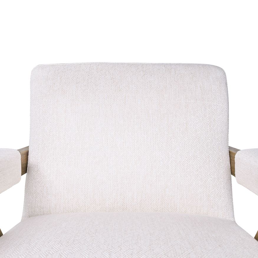 Sagebrook Wood Scandinavian Accent Chair - Ivory