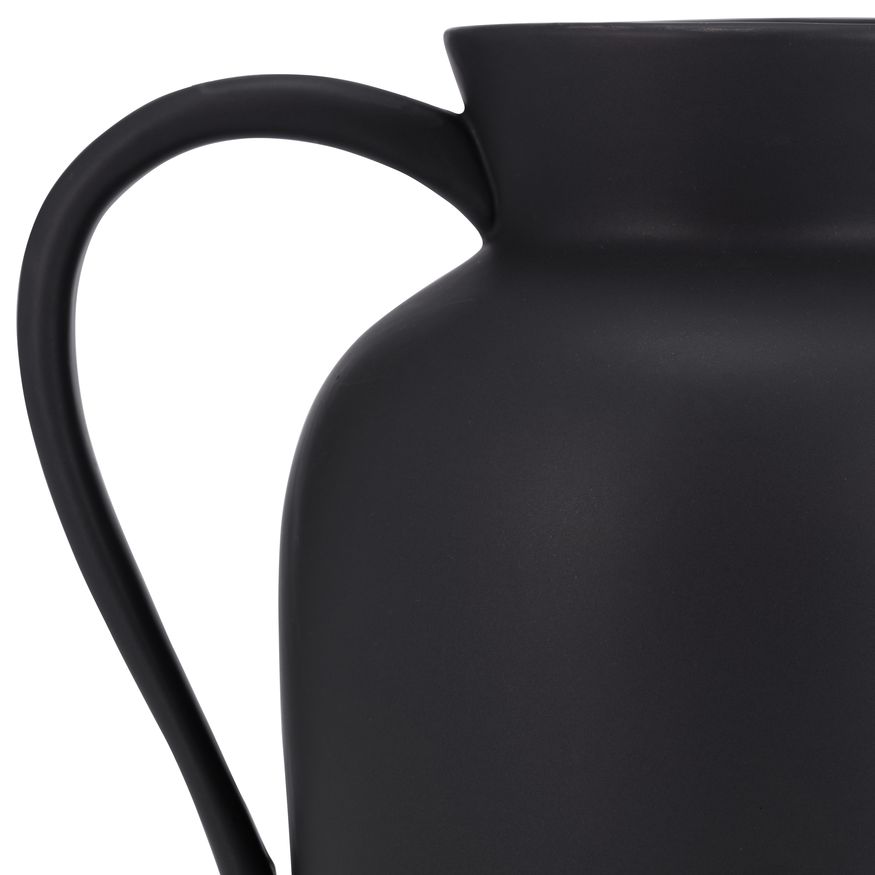 Sagebrook 7" Ceramic Pitcher Vase - Black