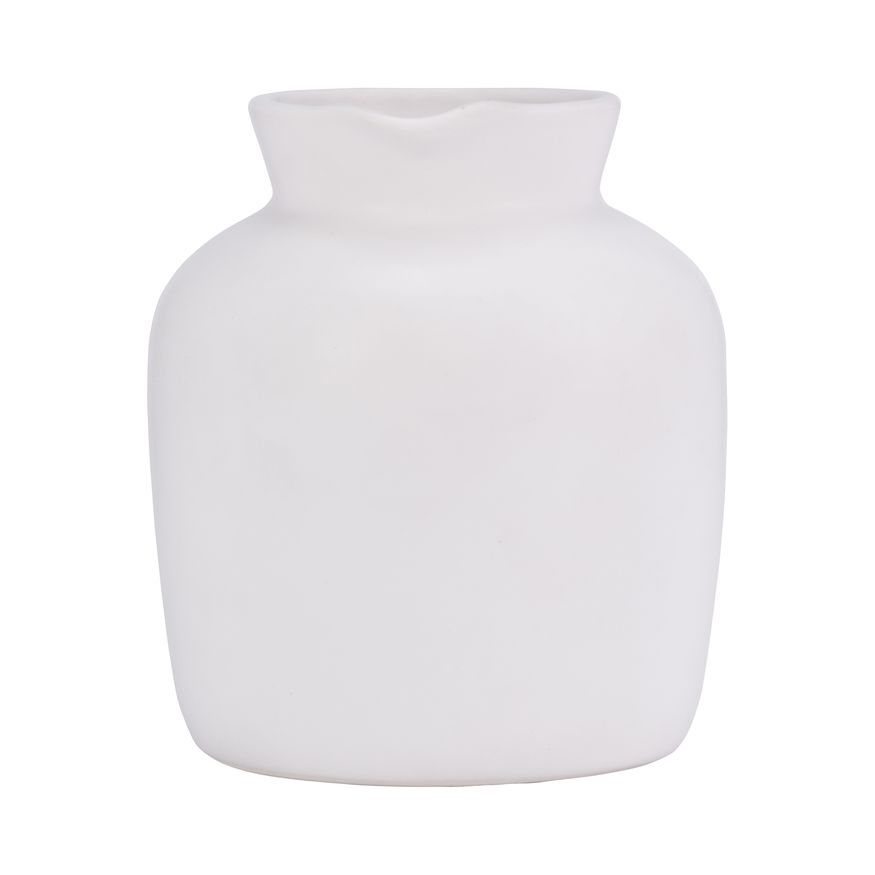 Sagebrook 5" Ceramic Pitcher Vase - White