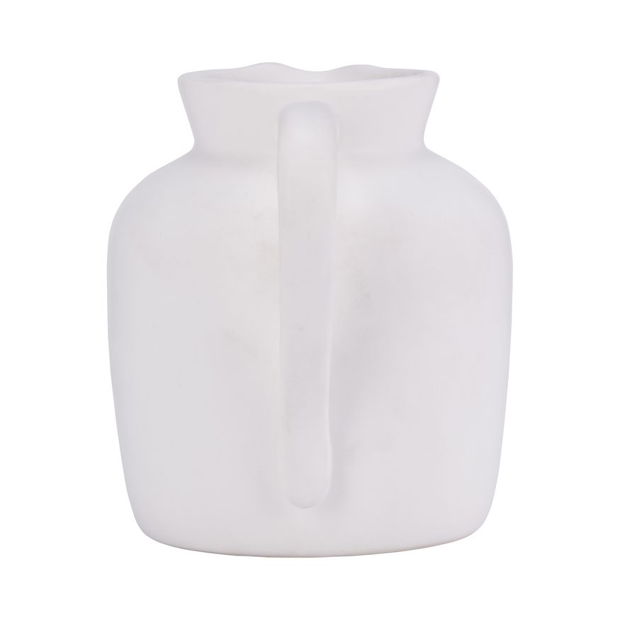 Sagebrook 5" Ceramic Pitcher Vase - White