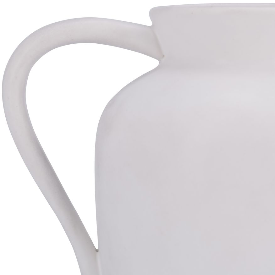 Sagebrook 5" Ceramic Pitcher Vase - White