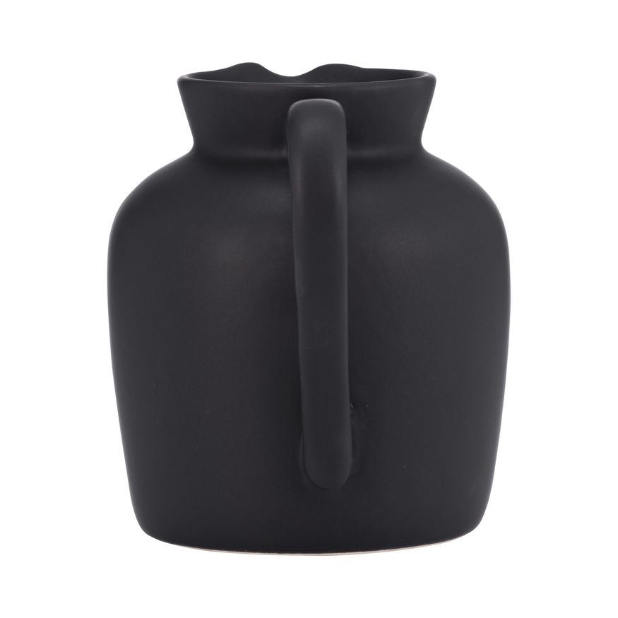 Sagebrook 5" Ceramic Pitcher Vase - Black