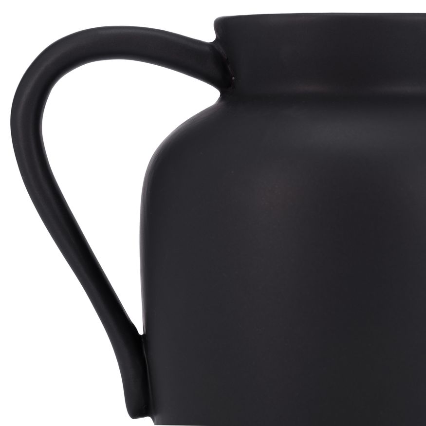 Sagebrook 5" Ceramic Pitcher Vase - Black