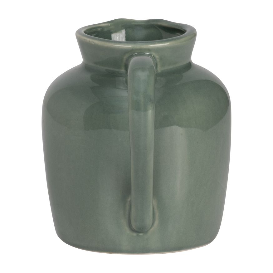 Sagebrook 5" Ceramic Pitcher Vase - Dark Sage