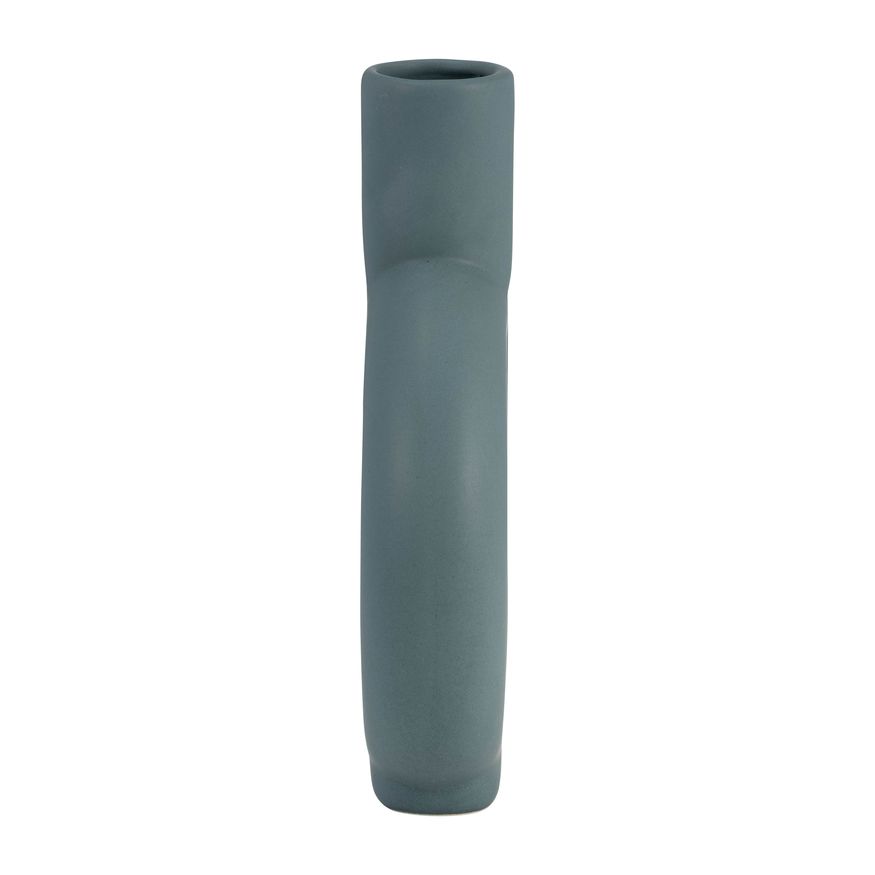 Sagebrook 9" Ceramic Round Cut-out Vase - Deep Teal