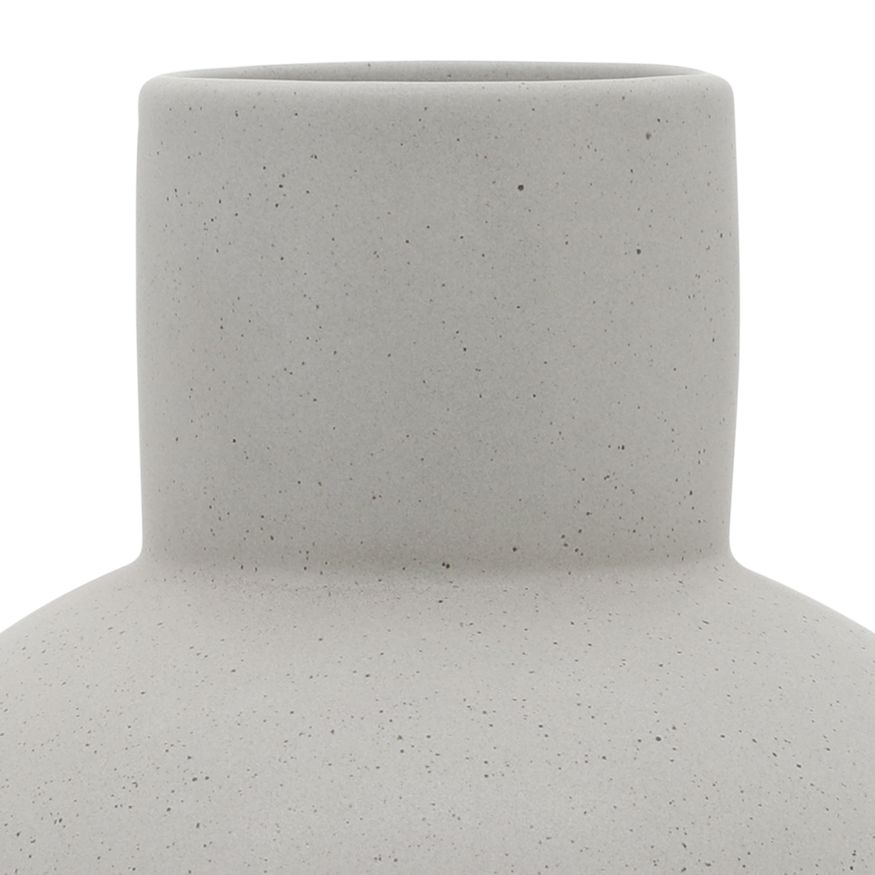 Sagebrook 8" Ceramic Bulbous Vase - White