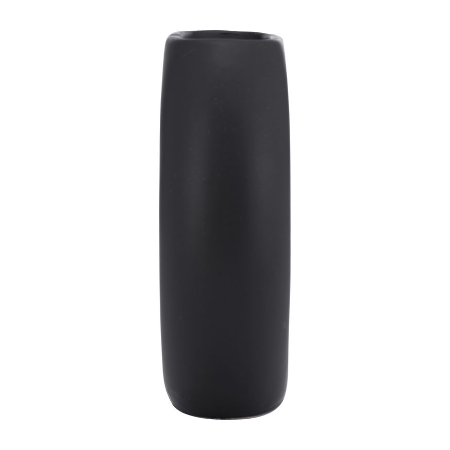 Sagebrook 5" Ceramic Donut Vase - Black