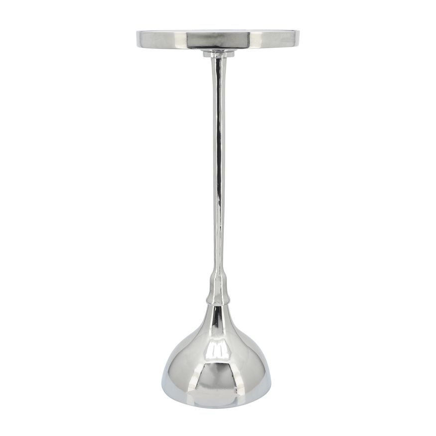 Sagebrook™ 24" Round Drink Table - Silver/White