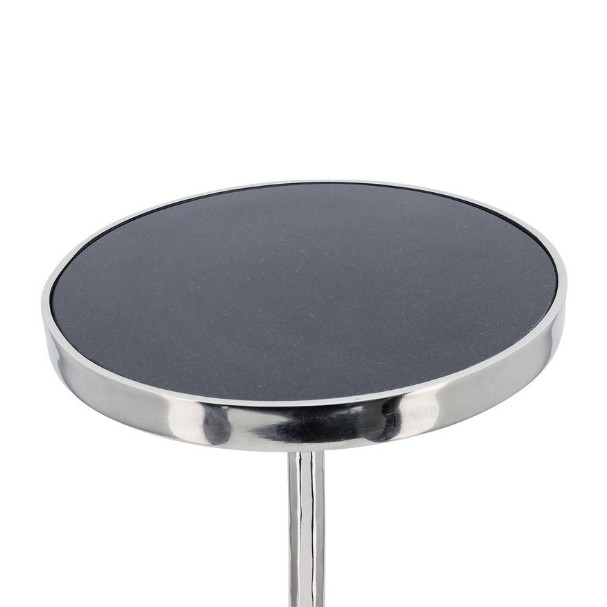 Sagebrook™ 24" Round Drink Table - Silver/White