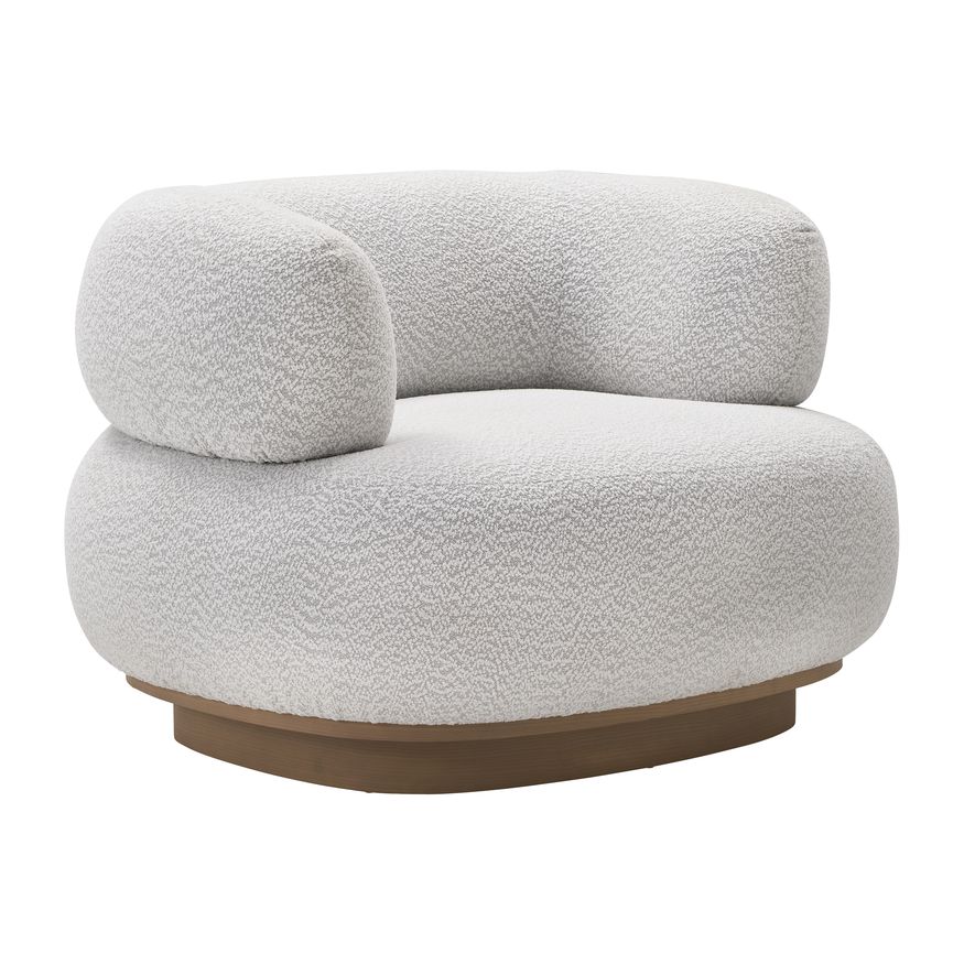 Sagebrook™ Modern Round-Back Chair - Ivory