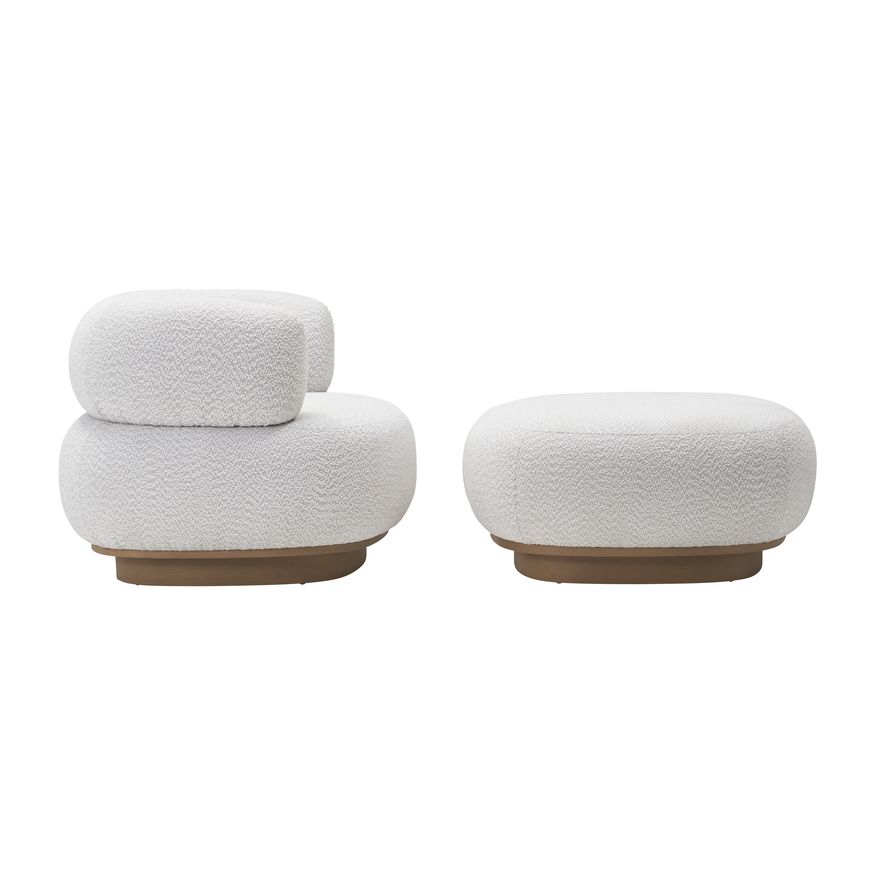 Sagebrook™ Modern Round-Back Chair - Ivory