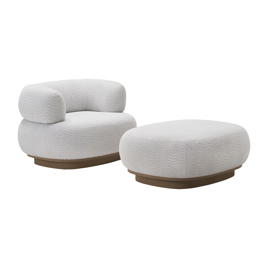 Sagebrook™ Modern Round-Back Chair - Ivory