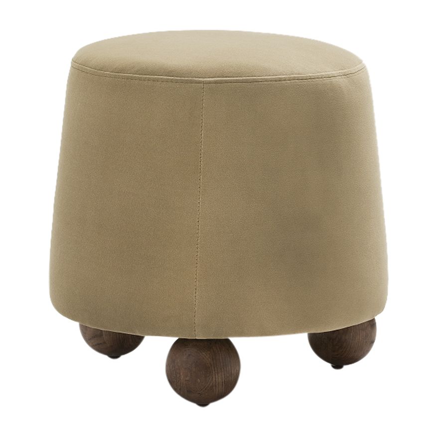 Sagebrook™ 3-Legged Round Ottoman - Tan