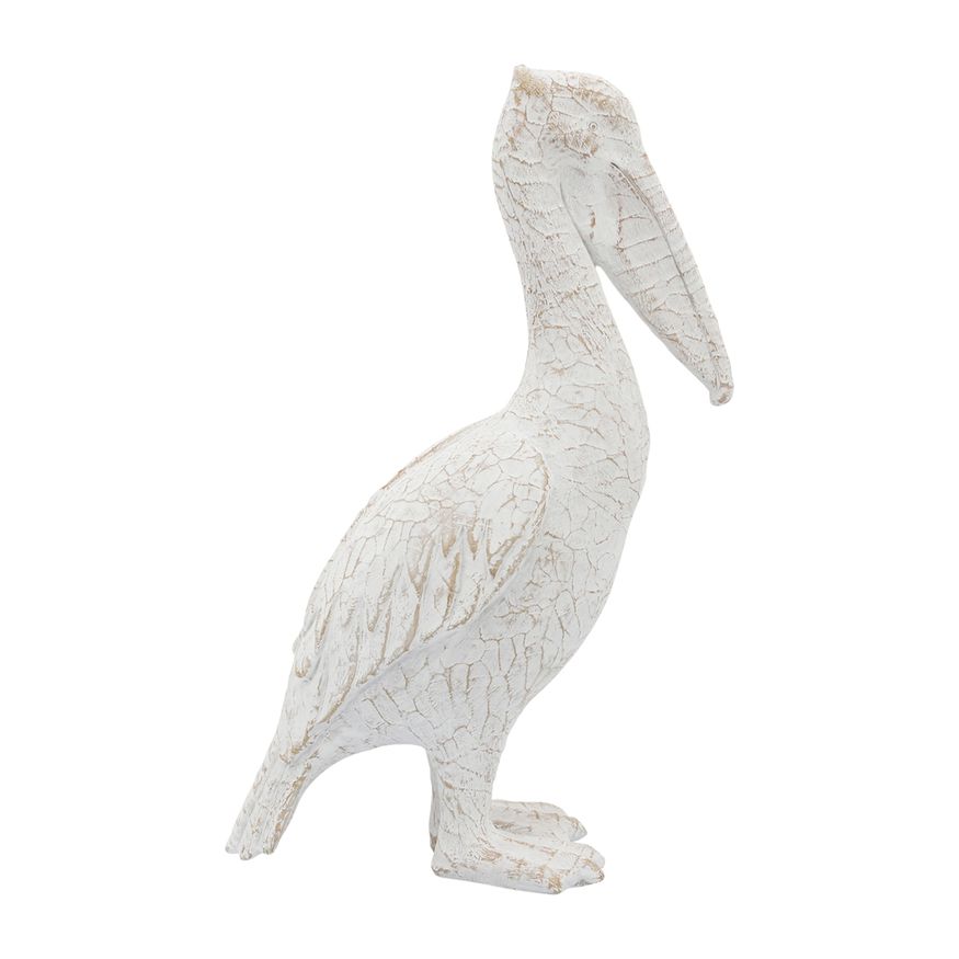 Sagebrook - 14" Ceramic Standing Pelican in White