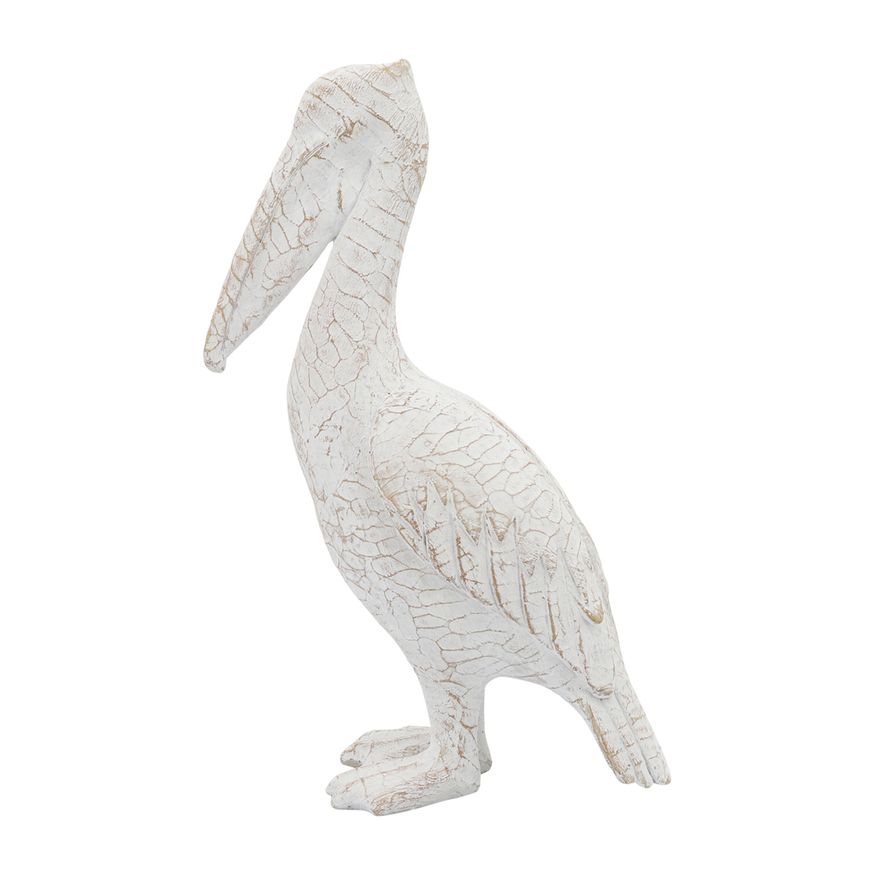 Sagebrook - 14" Ceramic Standing Pelican in White