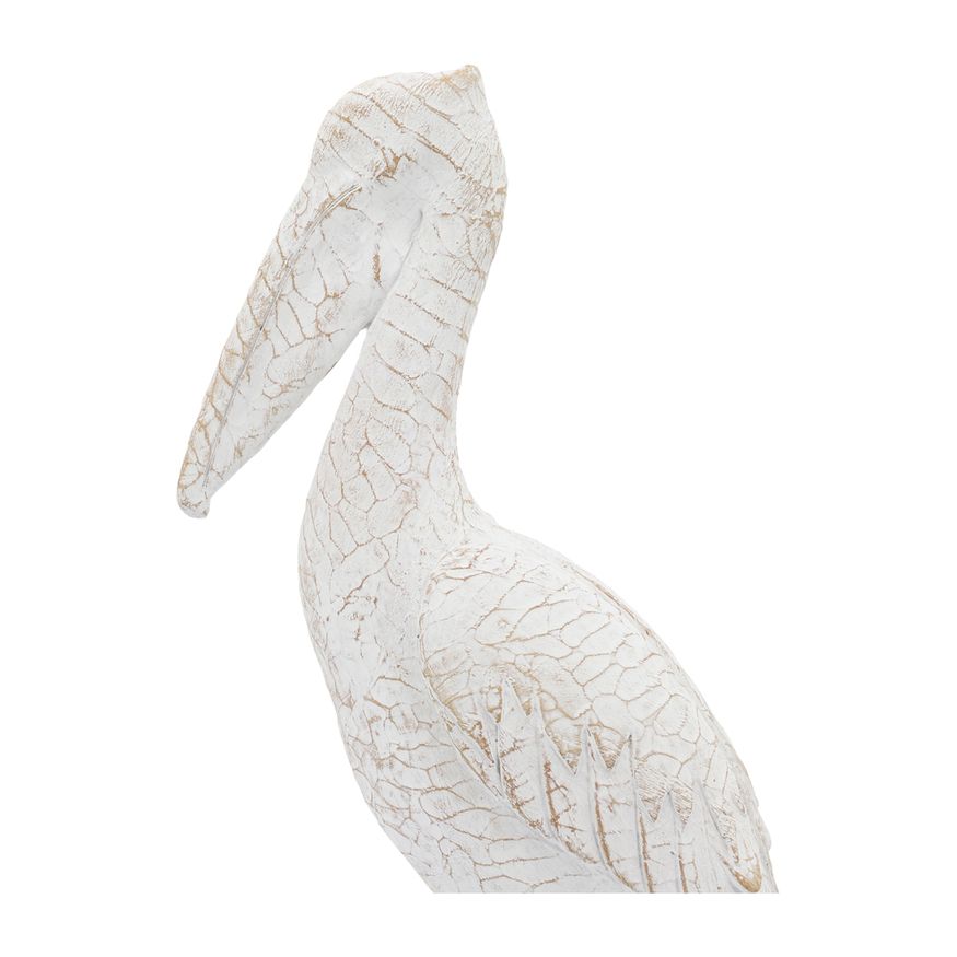 Sagebrook - 14" Ceramic Standing Pelican in White