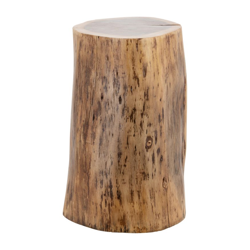 Sagebrook - Wood Log Stool in Natural Finish