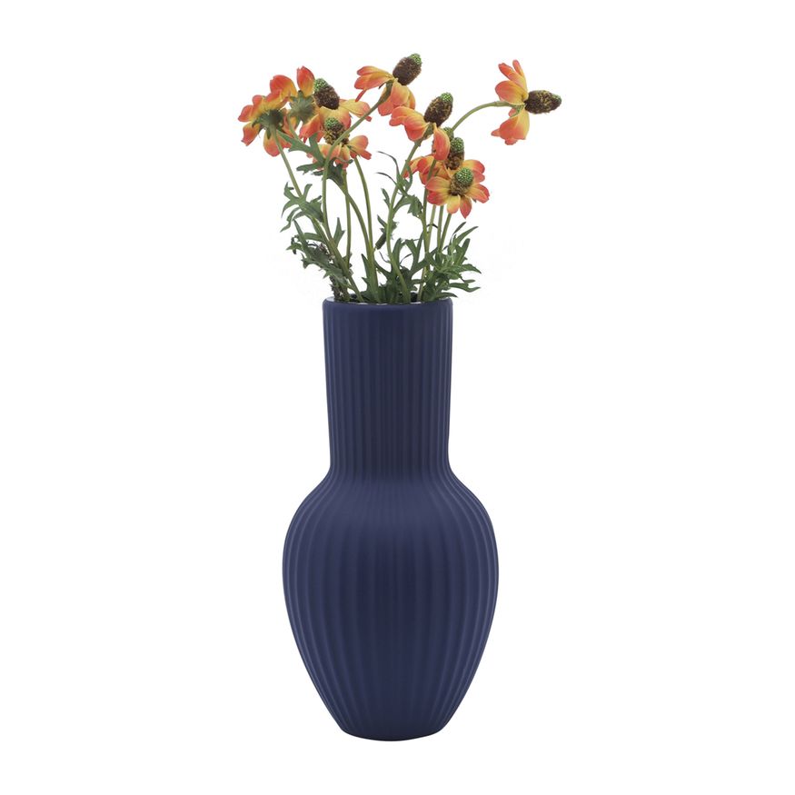 Sagebrook 11" Ceramic Bouquet Vase - Navy