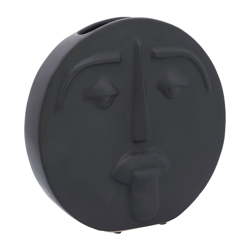 Sagebrook 10" Ceramic Sad Face Vase