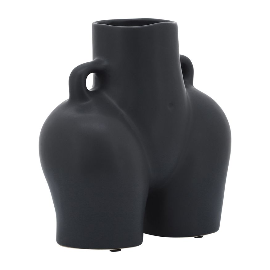 Sagebrook - 7" Ceramic Ridged Vase