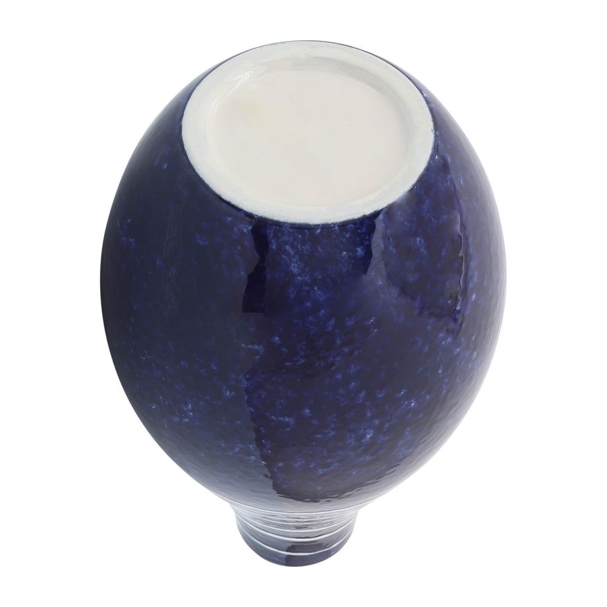 Sagebrook 10" Ceramic Primeval Vase - Blue