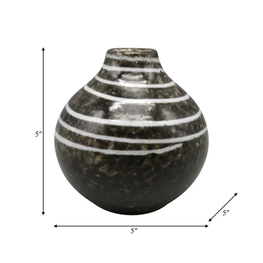 Sagebrook 5" Ceramic Primeval Vase