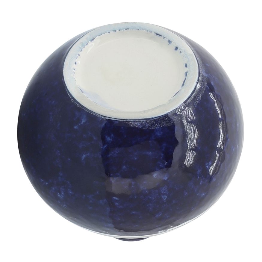 Sagebrook 5" Ceramic Primeval Vase - Blue