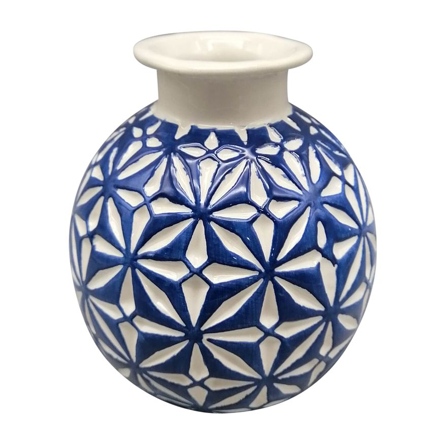 Sagebrook 8" Ceramic Daisy Vase