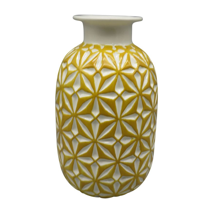 Sagebrook 8" Ceramic Daisy Vase