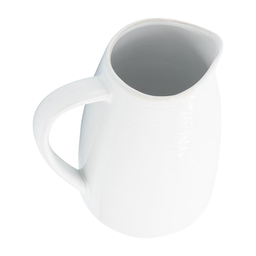 Sagebrook - 8" Ceramic Pitcher in White