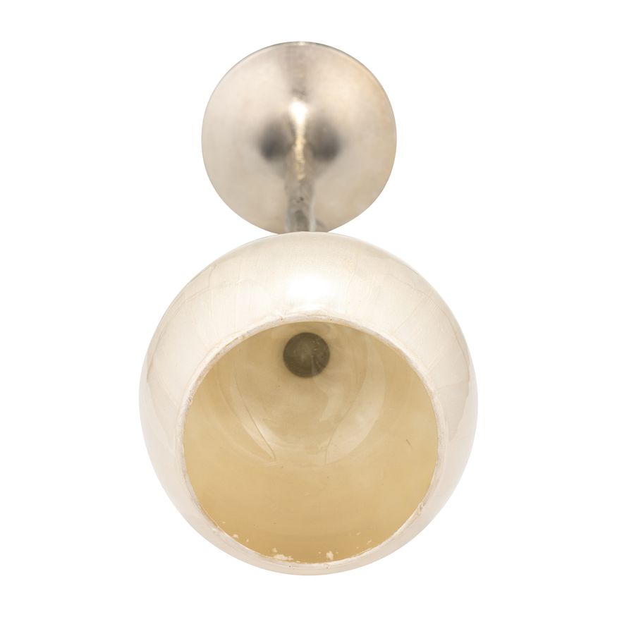 Sagebrook 21" Glass Tealight Holder - Pearl White