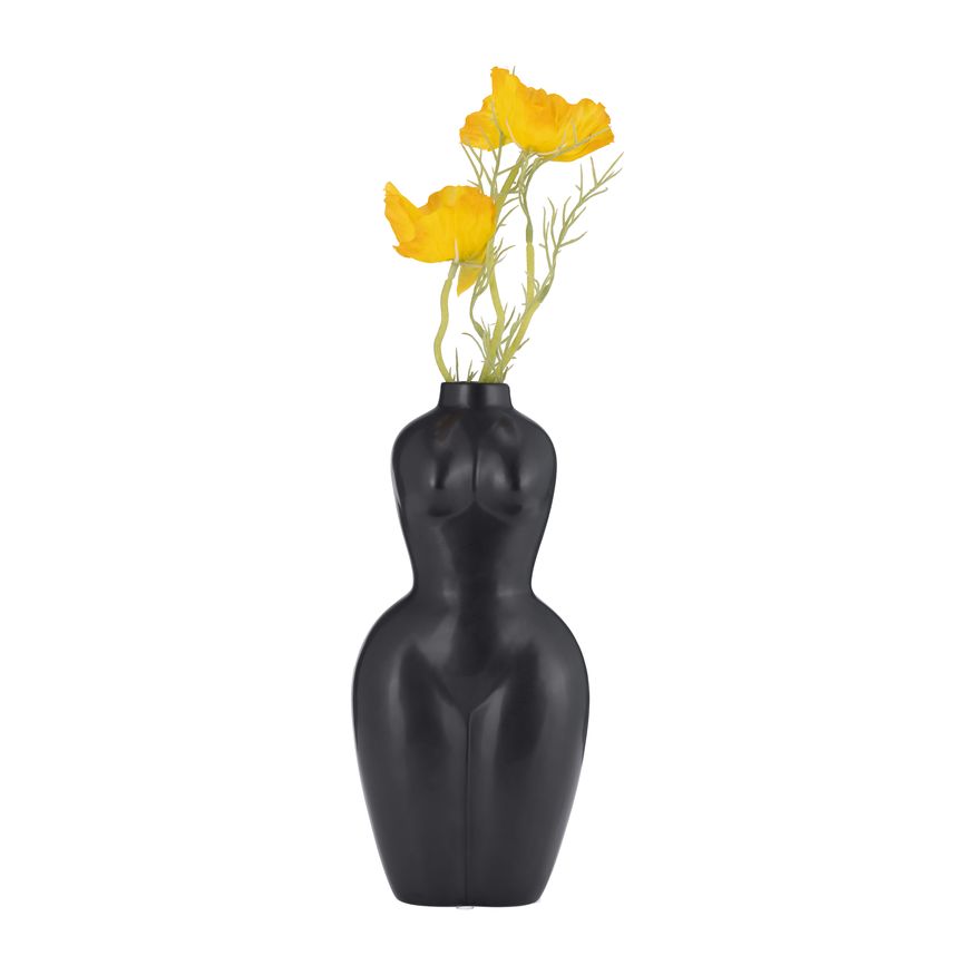 Sagebrook 12" Dol Torso Vase - Black