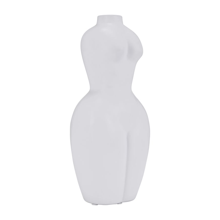 Sagebrook 12" Dol Torso Vase - White